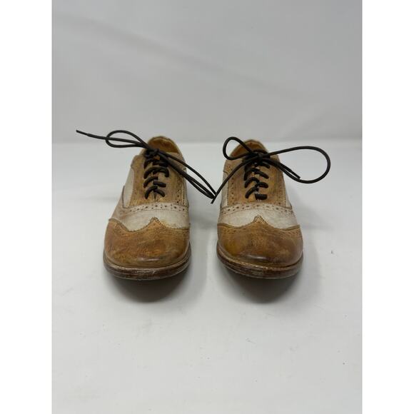 Bed Stu NWT Sundance Women’s Channing Oxford Tan Rustic White Nectar size 7 - Picture 5 of 7